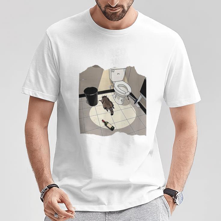 Trashed Panda ミーム アライグマ 面白いアート Tシャツ 面白い贈り物