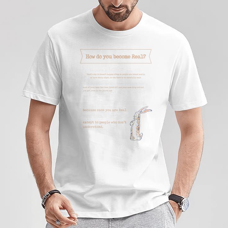 Velveteen Rabbit Book Quote 1922 Becoming Real Skin Horse Premium Tri-Blend T-Shirt Unique Gifts