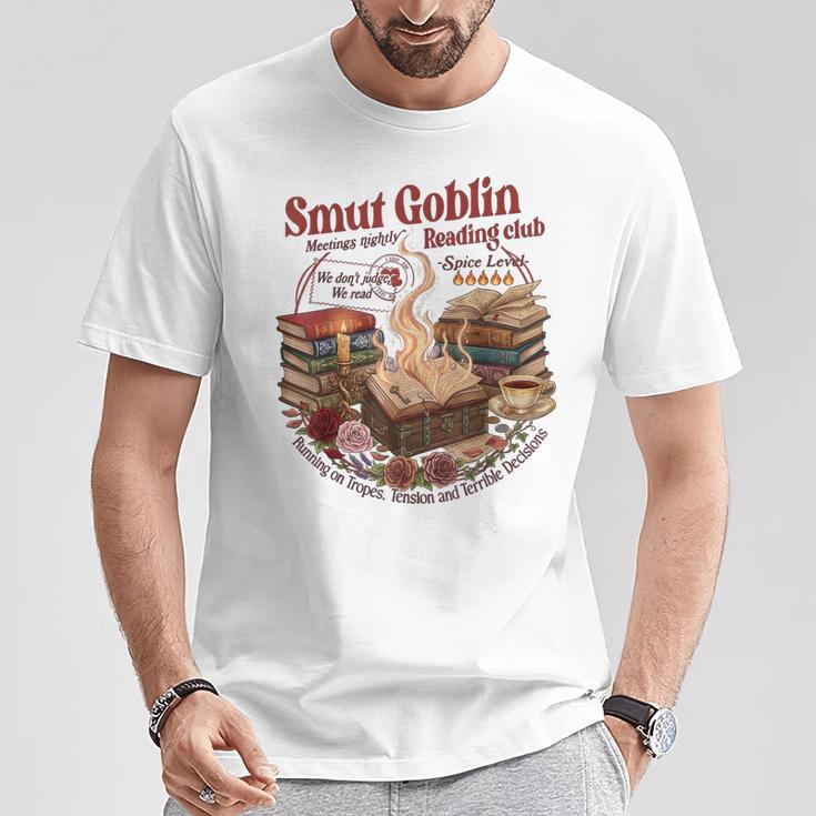 Vintage Smut Goblin Dark Romance Bookish Book Lover T-Shirt Unique Gifts