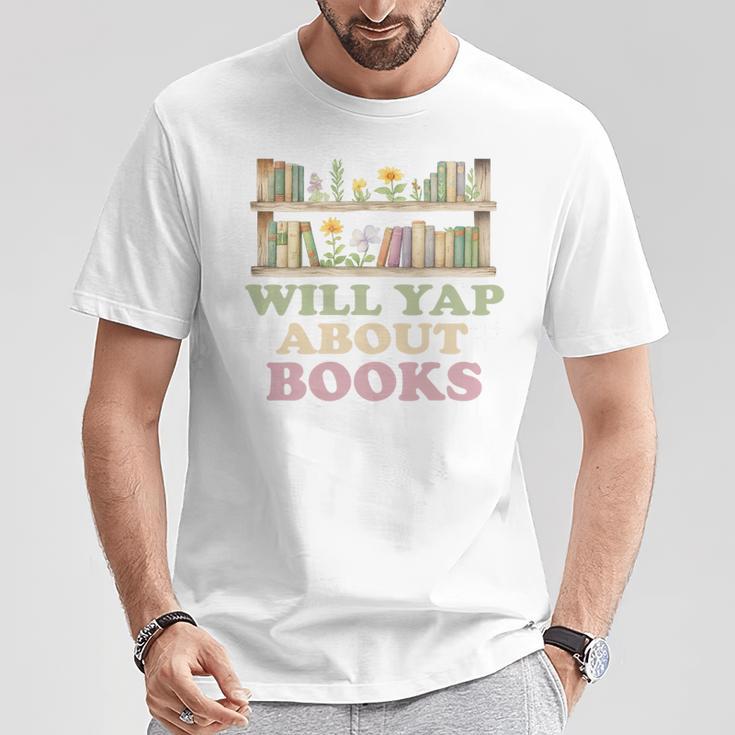 Will Yap About Books Reader Book Nerd Book Reading Lover Premium Tri-Blend T-Shirt Unique Gifts