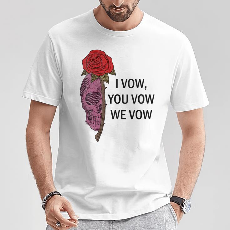 Women's Smutty Book ShirtI Vow You Vow We Vow Merch Dark Romance T-Shirt Unique Gifts
