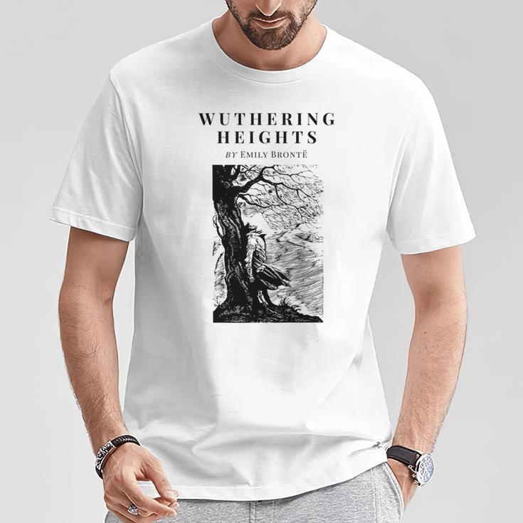 Wuthering Heights By Emily Bronte Vintage Book Cover Premium Tri-Blend T-Shirt Unique Gifts