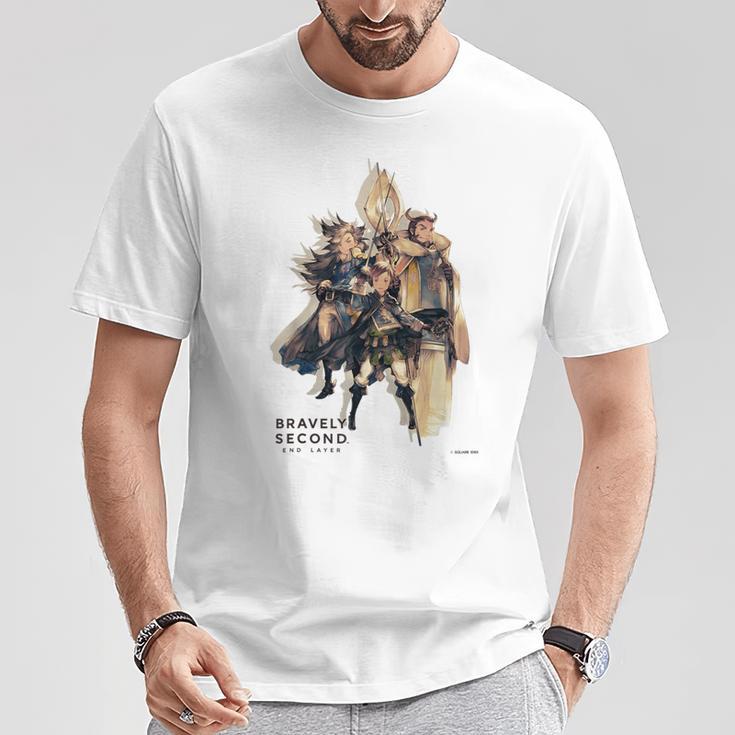 【公式】ブレイブリーセカンド：正教騎士団三銃士 Tシャツ 面白い贈り物