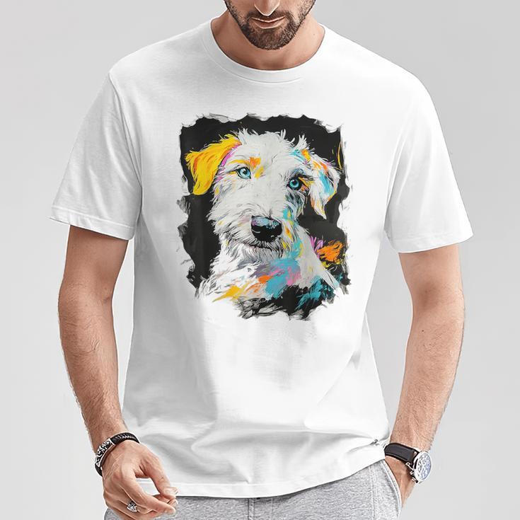アイリッシュウルフハウンド 犬 モチーフ ペット 青い目 アイリッシュウルフハウンド Tシャツ 面白い贈り物