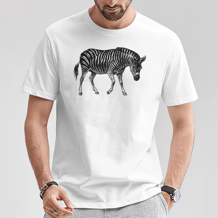 アフリカンゼブラプリント Tシャツ 面白い贈り物