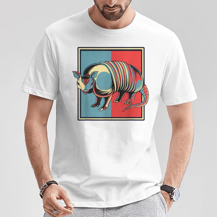 アルマジロ ポートレート ピンク 妖精 クラミフォリダエ 恋人 アルマジロ Tシャツ 面白い贈り物