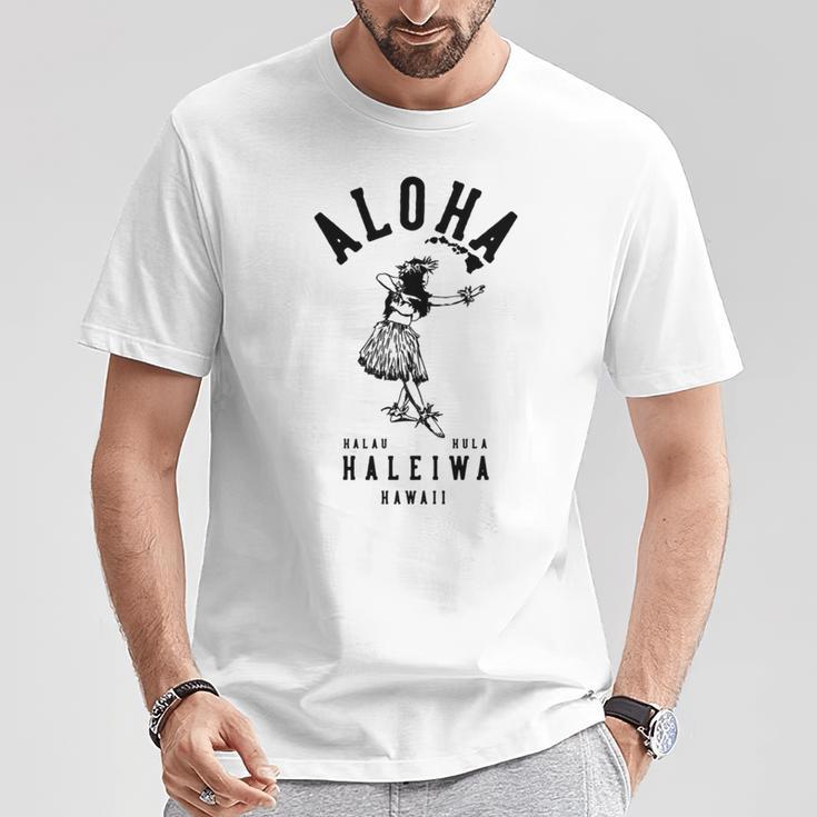 アロハ フラクラブ ハレイワ ハワイ 長袖tシャツ Tシャツ 面白い贈り物
