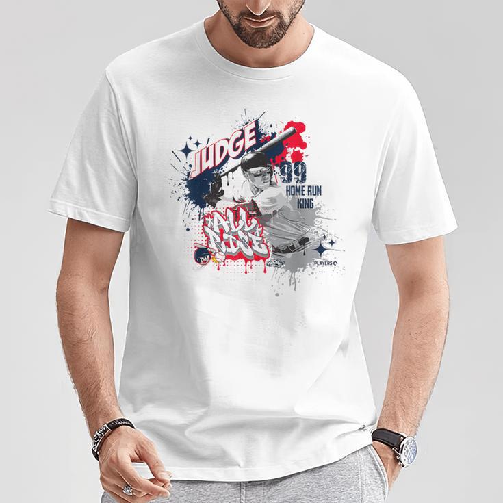 アーロン・ジャッジ・ニューヨーク・ベースボール・スケット・ワン×Mlb選手 Tシャツ 面白い贈り物