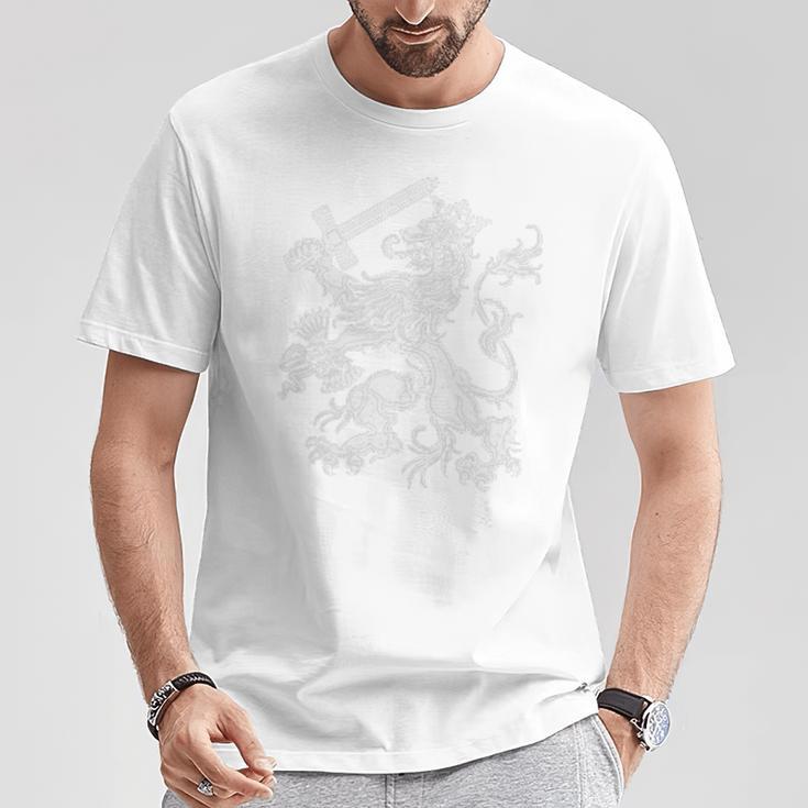 オランダのオランダのライオン オランダ オランダ オレンジ Tシャツ 面白い贈り物