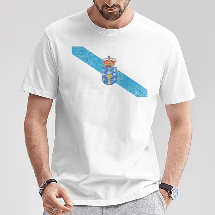 ガリシア スペイン国旗 ガリシアのプライド Tシャツ 面白い贈り物