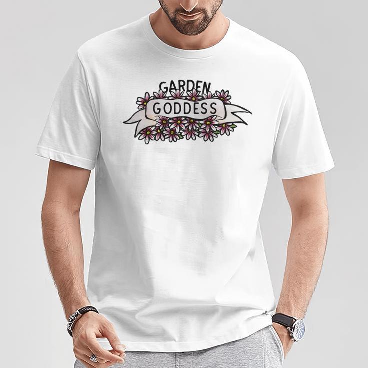 ガーデンゴッデス キュート 長袖tシャツ Tシャツ 面白い贈り物
