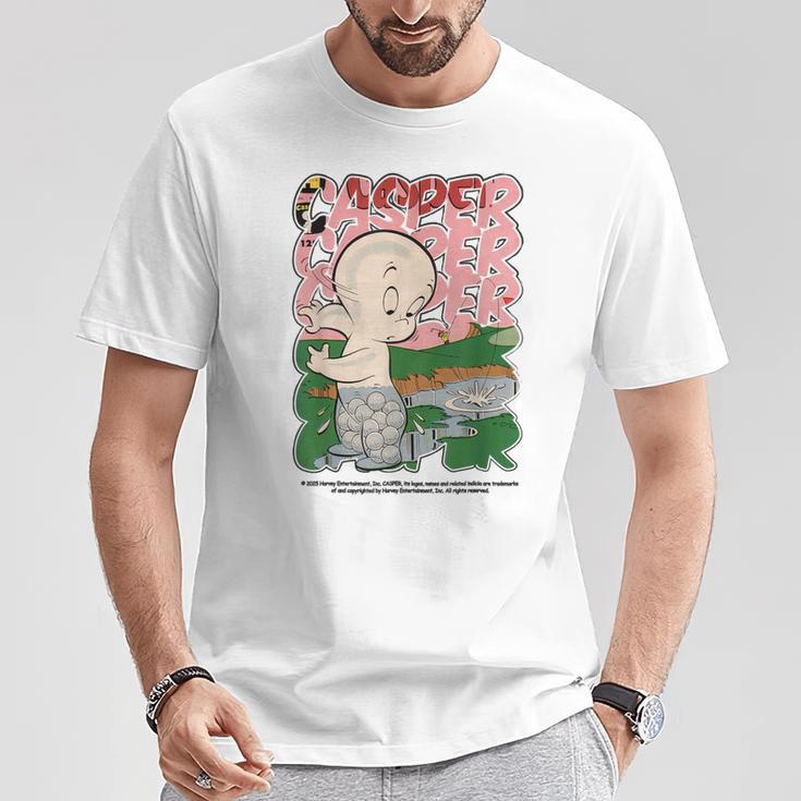 キャスパー 映画 クラシック レトロ コミック スタイル Tシャツ 面白い贈り物