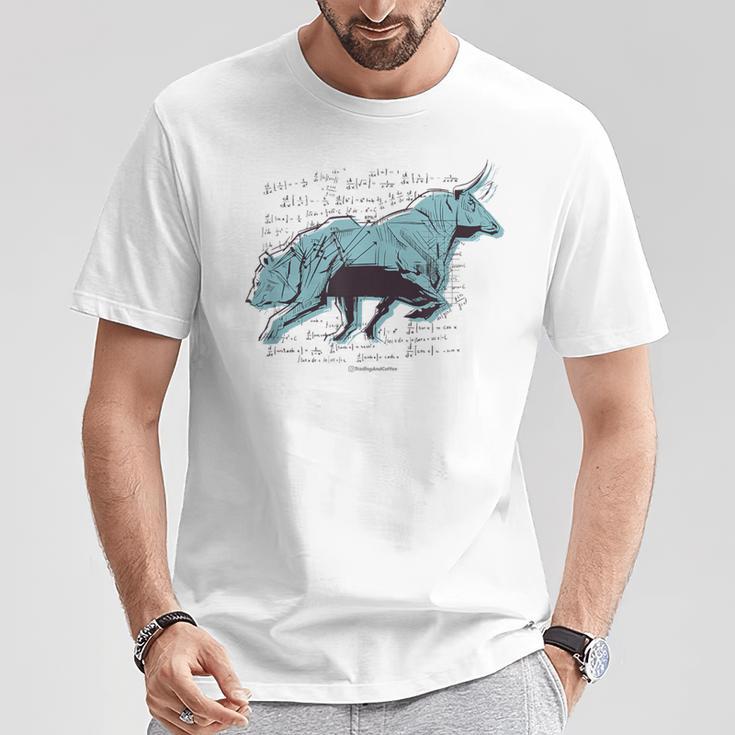 キャピタルマーケット ブル&ベア Tシャツ 面白い贈り物