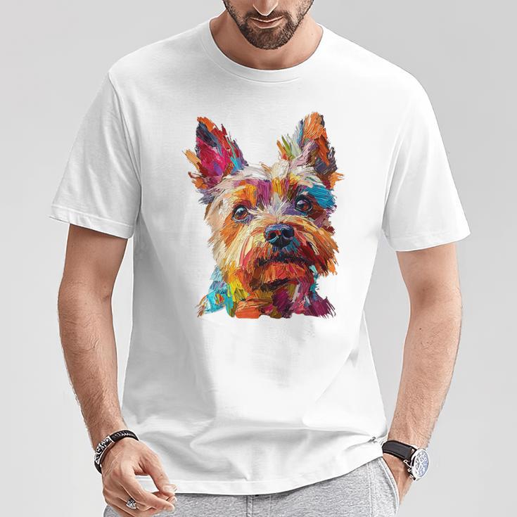 ケアンテリア 犬 モチーフ ペット イラスト ケアンテリア Tシャツ 面白い贈り物