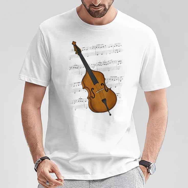 コントラバス講師 ベーシスト ジャズミュージシャン Tシャツ 面白い贈り物