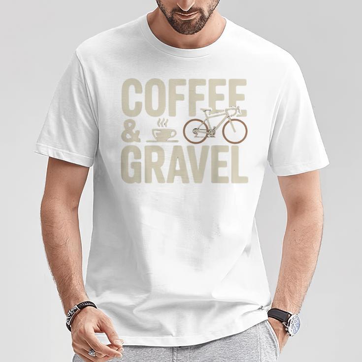 コーヒー&グラベル グラベル グラベルバイク グラベルバイカー オフロードバイク Tシャツ 面白い贈り物