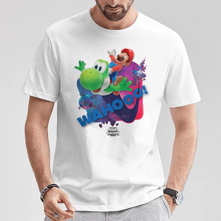 ザ・スーパーマリオギャラクシー・ムービー Wahootar Ride Tシャツ 面白い贈り物