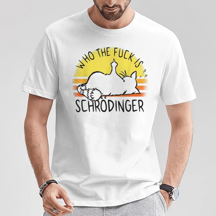 シュレディンガーの猫-シュレディンガーとは誰ですか？シュレディンガーの猫 Tシャツ 面白い贈り物