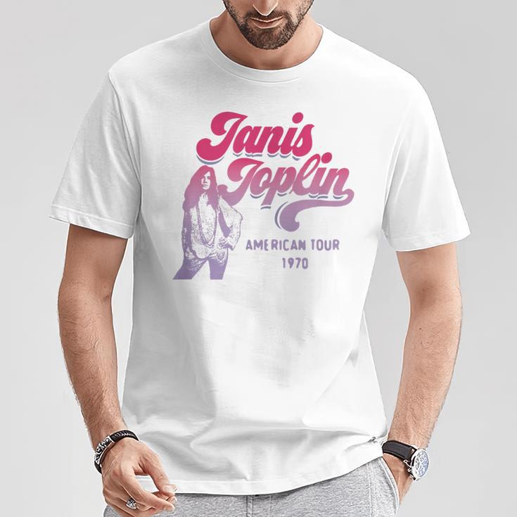 ジャニス・ジョプリン・アメリカン・ツアー1970 Tシャツ 面白い贈り物