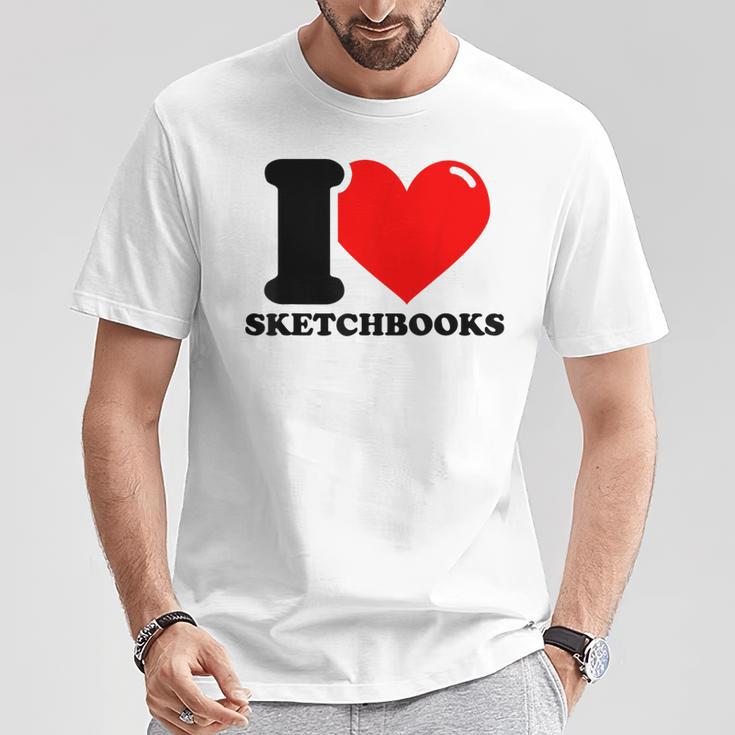 スケッチブックが大好き Tシャツ 面白い贈り物