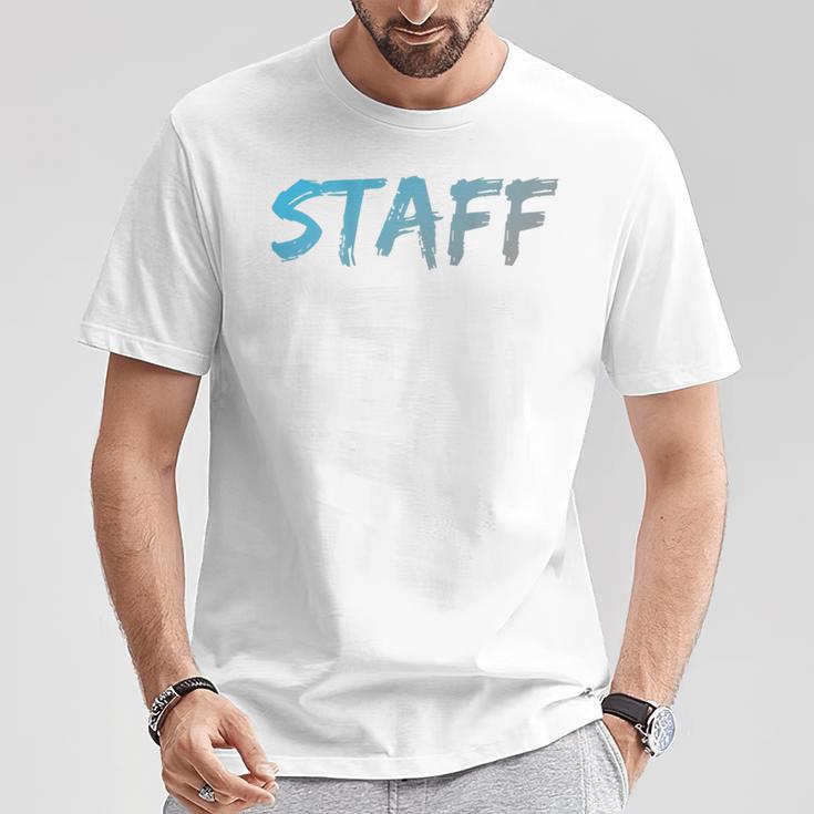 スタッフバックプリントデザインtシャツ イベントスタッフ用 Tシャツ 面白い贈り物