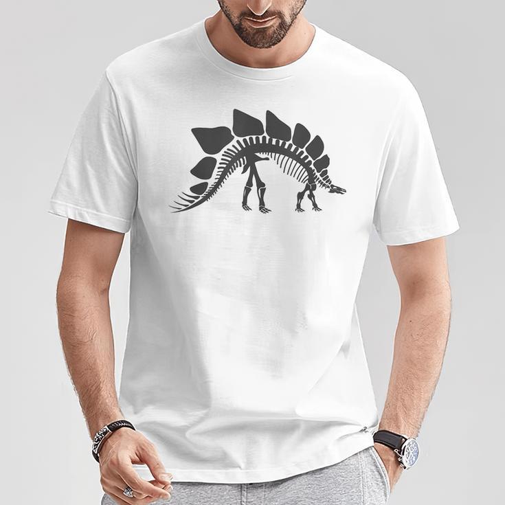 ステゴサウルス スケルトン ステゴサウルス 恐竜 Tシャツ 面白い贈り物