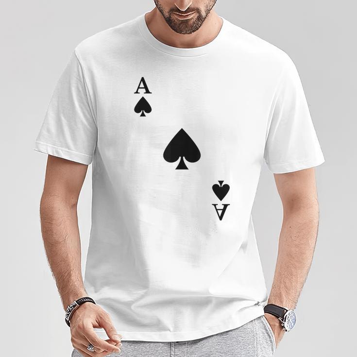 スペード、エース、カーニバル、コスチューム、ポーカー、カードプレイヤー。Poker Card Tシャツ 面白い贈り物