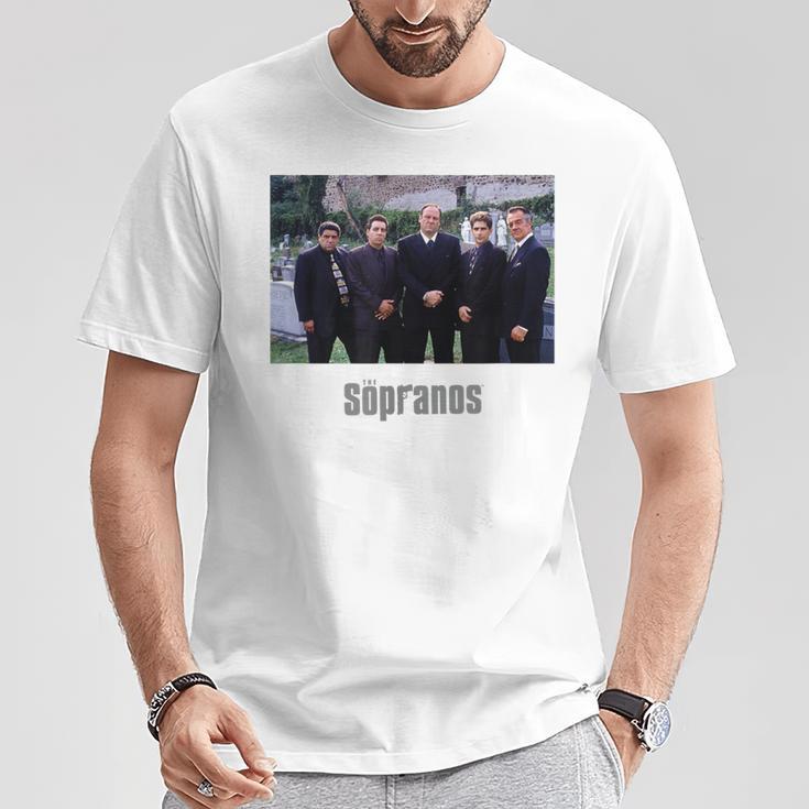ソプラノス クラシック 墓地 情景 アートワーク グラフィック Papl2590 Tシャツ 面白い贈り物