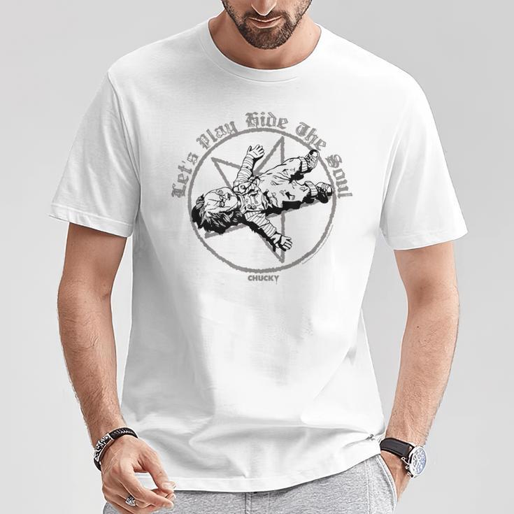 チャッキー Let’S Play Hide Theoul Tシャツ 面白い贈り物