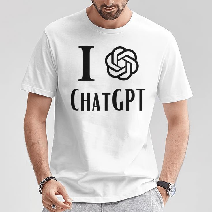 チャット Gpt が大好きです Tシャツ 面白い贈り物