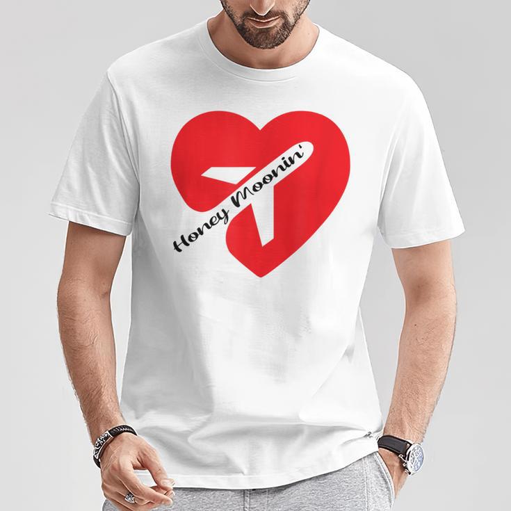 ハネムーンイン カップル向けギフト 休暇 ハネムーンに Tシャツ 面白い贈り物