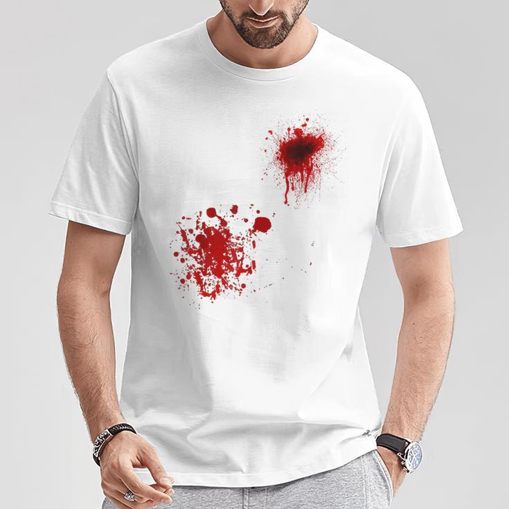 ハロウィン用血しぶき Tシャツ 面白い贈り物
