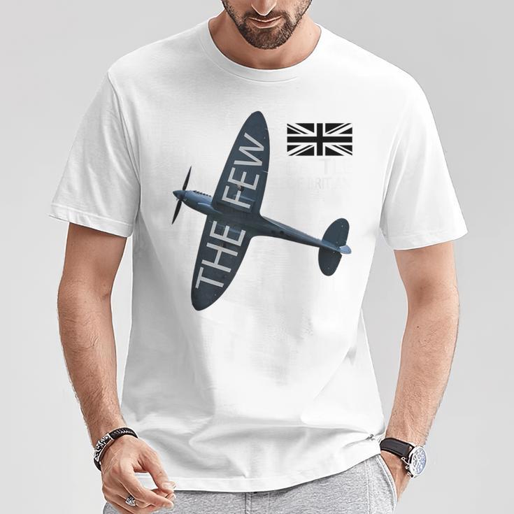 バトルオブブリテン イギリス空軍航空機 スピットファイア The Few War 飛行機 Tシャツ 面白い贈り物