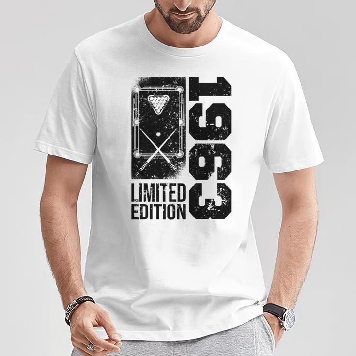 ビリヤード スヌーカーゲーマー ビンテージ 1963 誕生日 プール-ビリヤード 長袖tシャツ Tシャツ 面白い贈り物