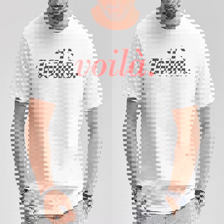 フランス語のことわざoila Paris 休暇 フランス語の引用 Tシャツ 面白い贈り物