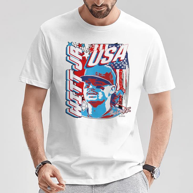 ボビー・ウィット・ジュニアインターナショナル・ベースボールアメリカ Mlbpa Tシャツ 面白い贈り物