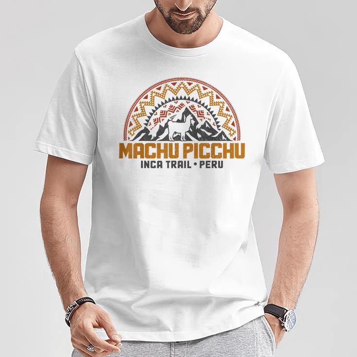 マチュピチュ ペルー インカトレイル お土産 ラマ アルパカ ヴィンテージ Tシャツ 面白い贈り物