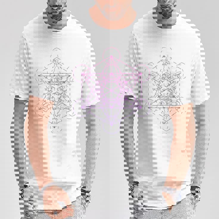 メタトロンキューブ 神聖幾何学 Tシャツ 面白い贈り物