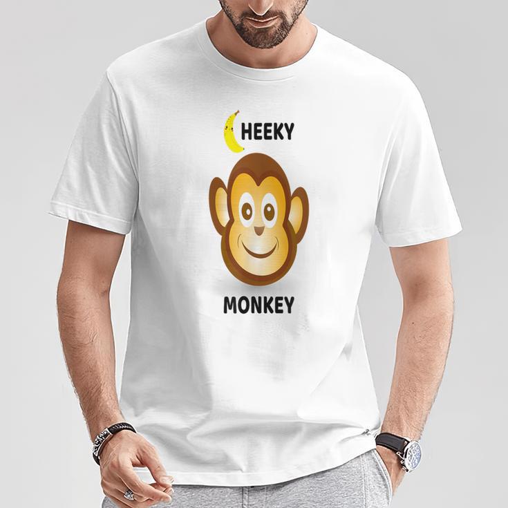 モンキーtシャツ 「チーキーモンキー」 Tシャツ 面白い贈り物