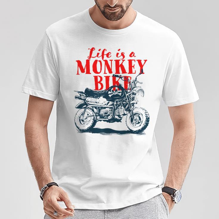 モンキーバイクバイク Tシャツ 面白い贈り物