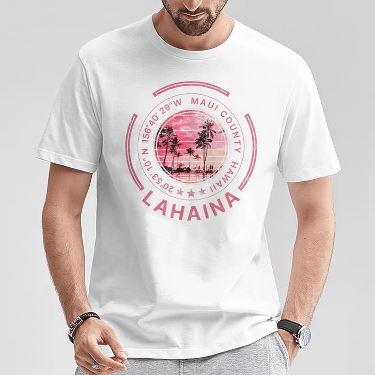 ラハイナ ハワイ マウイ レトロ ハワイアン Tシャツ 面白い贈り物