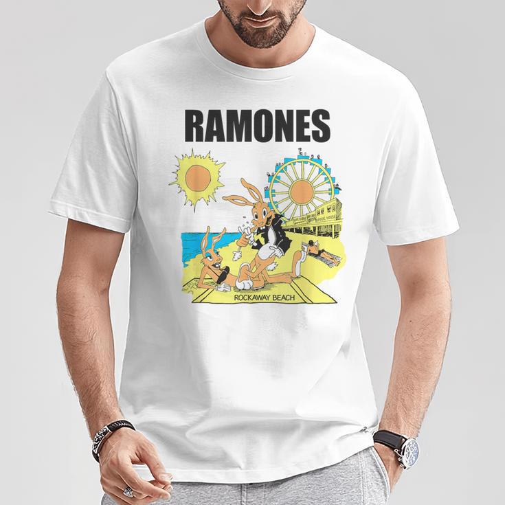 ラモーンズ ロックアウェイ ビーチ Tシャツ 面白い贈り物