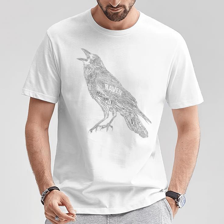 レイヴン カラス 動物愛好家 鳥 モチーフアート Tシャツ 面白い贈り物