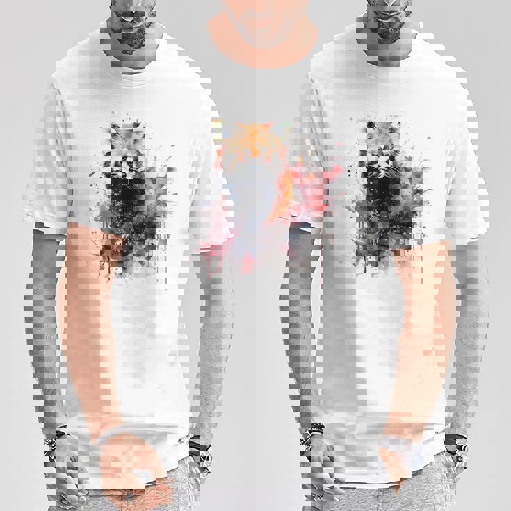 レッサーパンダ 恋人 アートワーク Tシャツ 面白い贈り物