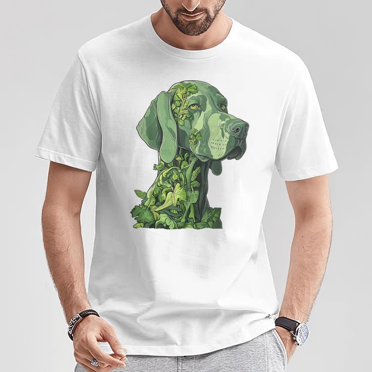 ワイマラナー 犬 グラフィック ペット アートワーク ワイマラナー Tシャツ 面白い贈り物