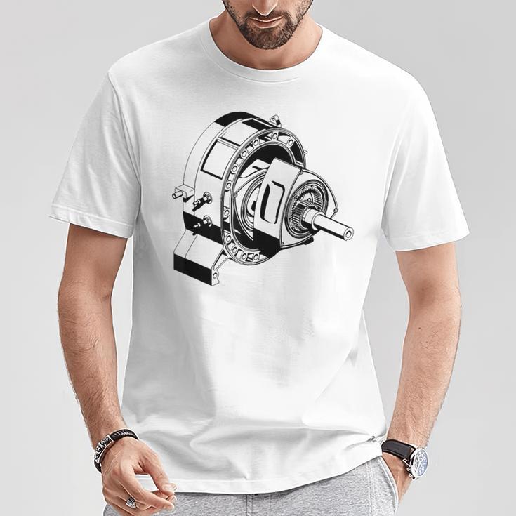 ヴィンテージロータリーエンジン設計図 カーグラフィック Tシャツ 面白い贈り物