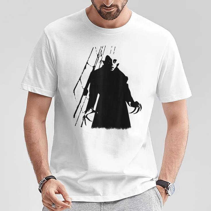 吸血鬼古典ホラー映画吸血サイレント映画ampireilent Film Classic Horror Movie Tシャツ 面白い贈り物
