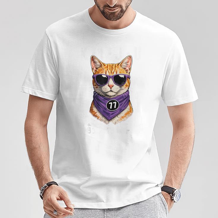 喜寿 77歳 Kiju 猫好き 誕生日 可愛い 男性 女性 Tシャツ 面白い贈り物