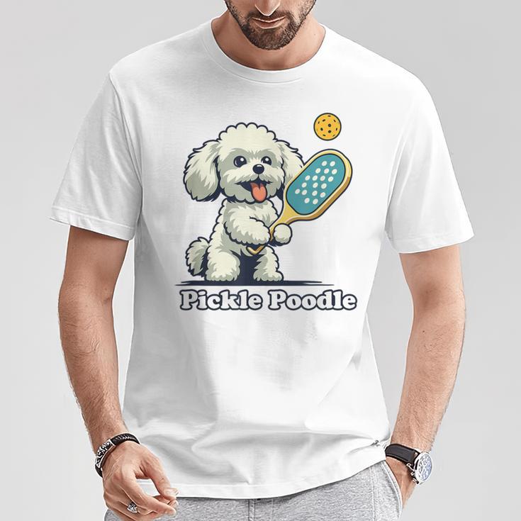 犬 遊び ピックルボール マルチーズ プードル 面白い ピクルスプードル Tシャツ 面白い贈り物