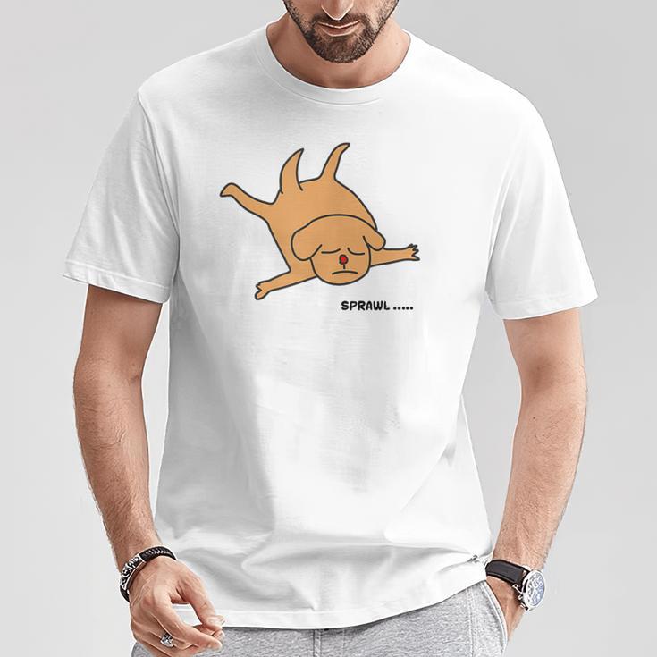 犬だって踊ったり寝たり Tシャツ 面白い贈り物